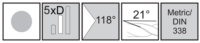 M.A.Ford®                                          Twister® GP 5X Drill                                                                                 1.20mmx16x38                                                                                         attributes