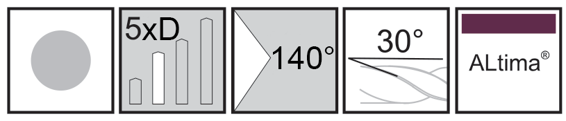 M.A.Ford®                                          Twister XD® 5X Solid Carbide  Drill                                                                  #31x1-1/8x2-1/2x1/8Sh ALtima®                                                                        attributes