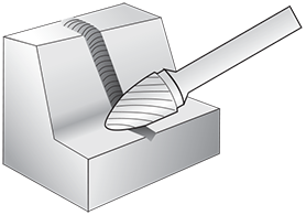 M.A.Ford®                                          Edge Hog® Miniature Bur                                                                              1/4x1/2x2 SG-51                                                                                      attributes
