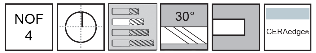 M.A.Ford®                                          TuffCut® GP 4 Flute End Mill                                                                         3mmx12x38                                                                                            attributes