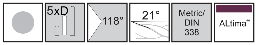 M.A.Ford®                                          Twister® GP 5X Drill                                                                                 11.40mmx94x142 ALtima® 118° Pt                                                                       attributes