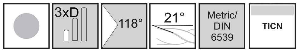 M.A.Ford®                                          Twister® GP 3X Drill                                                                                 11.00mmx47.00x95 TiCN                                                                                attributes